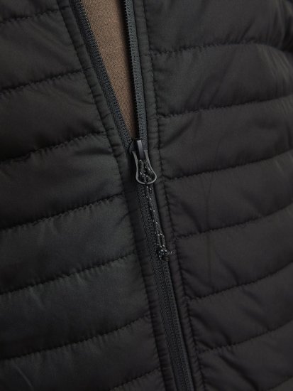 Jack & Jones MULTI QUILTED SET-IN Sleeves Jacket Black - Jakker - Jakker i store størrelser, 2XL- 12XL