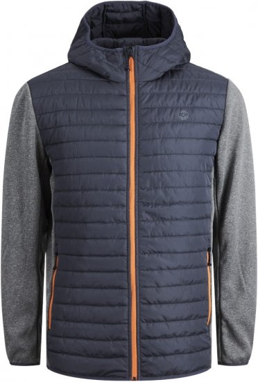 Jack & Jones MULTI QUILTED SET-IN Sleeves Jacket Grey Melange - Jakker - Jakker i store størrelser, 2XL- 12XL