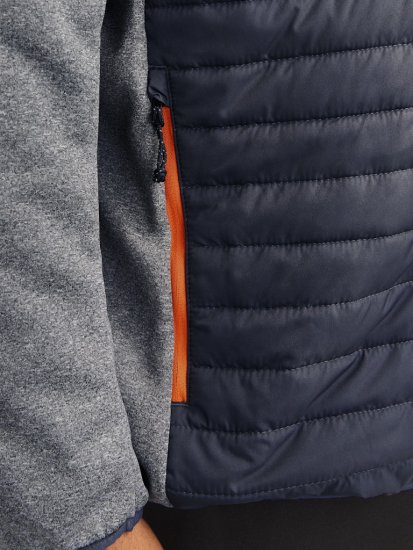 Jack & Jones MULTI QUILTED SET-IN Sleeves Jacket Grey Melange - Jakker - Jakker i store størrelser, 2XL- 12XL