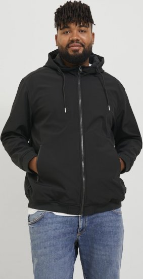 Jack & Jones BASIC Water-Resistant Softshell Jacket Black - Jakker - Jakker i store størrelser, 2XL- 12XL