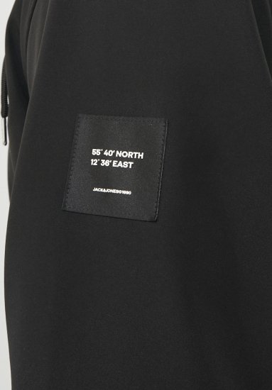 Jack & Jones BASIC Water-Resistant Softshell Jacket Black - Jakker - Jakker i store størrelser, 2XL- 12XL