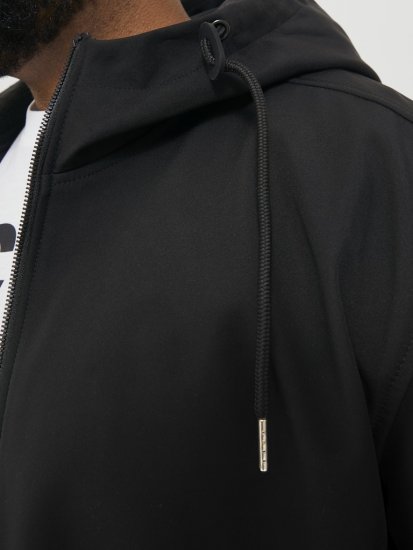 Jack & Jones BASIC Water-Resistant Softshell Jacket Black - Jakker - Jakker i store størrelser, 2XL- 12XL