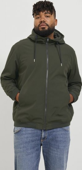 Jack & Jones BASIC Water-Resistant Softshell Jacket Green - Jakker - Jakker i store størrelser, 2XL- 12XL