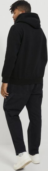 Jack & Jones ESTERBRO Hoodie Black - Trøjer og hættetrøjer - Trøjer og Hættetrøjer i store størrelser - 2XL-14XL