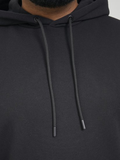 Jack & Jones BRADLEY Hoodie Black - Trøjer og hættetrøjer - Trøjer og Hættetrøjer i store størrelser - 2XL-14XL