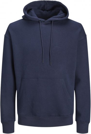 Jack & Jones BRADLEY Hoodie Navy Blazer - Trøjer og hættetrøjer - Trøjer og Hættetrøjer i store størrelser - 2XL-14XL