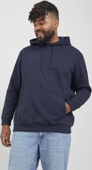 Jack & Jones BRADLEY Hoodie Navy Blazer - Trøjer og hættetrøjer - Trøjer og Hættetrøjer i store størrelser - 2XL-14XL