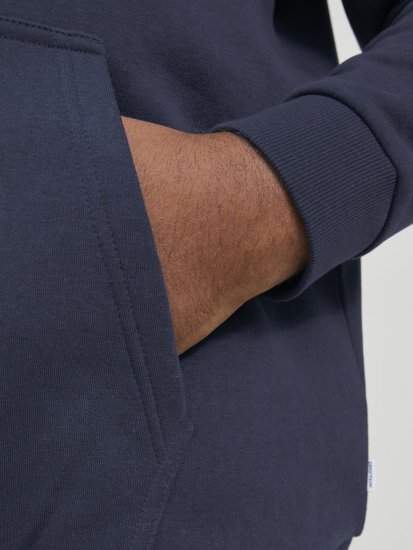 Jack & Jones BRADLEY Hoodie Navy Blazer - Trøjer og hættetrøjer - Trøjer og Hættetrøjer i store størrelser - 2XL-14XL