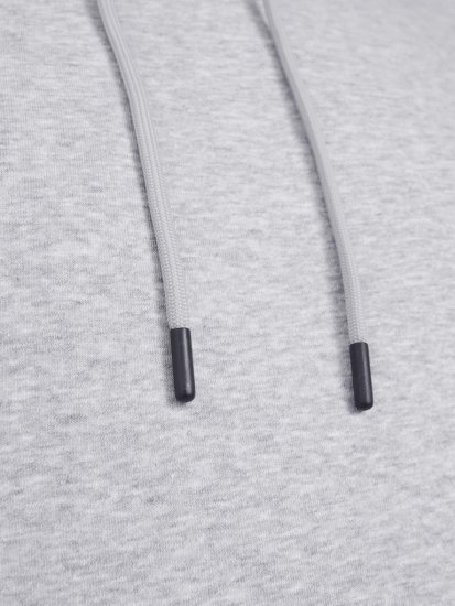 Jack & Jones BRADLEY Hoodie Light Grey Melange - Trøjer og hættetrøjer - Trøjer og Hættetrøjer i store størrelser - 2XL-14XL