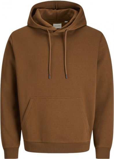 Jack & Jones BRADLEY Hoodie Brown - Trøjer og hættetrøjer - Trøjer og Hættetrøjer i store størrelser - 2XL-14XL