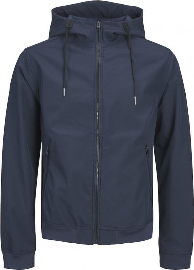 Jack & Jones BASIC Water-Resistant Softshell Jacket Navy Blazer - Jakker - Jakker i store størrelser, 2XL- 12XL