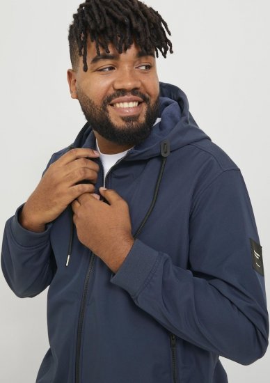 Jack & Jones BASIC Water-Resistant Softshell Jacket Navy Blazer - Jakker - Jakker i store størrelser, 2XL- 12XL