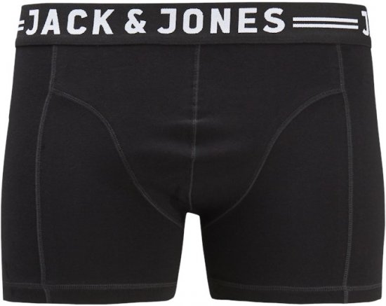 Jack & Jones SENSE Trunks 3-Pack Black - Undertøj og badetøj - Badetøj og Undertøj i store størrelser 