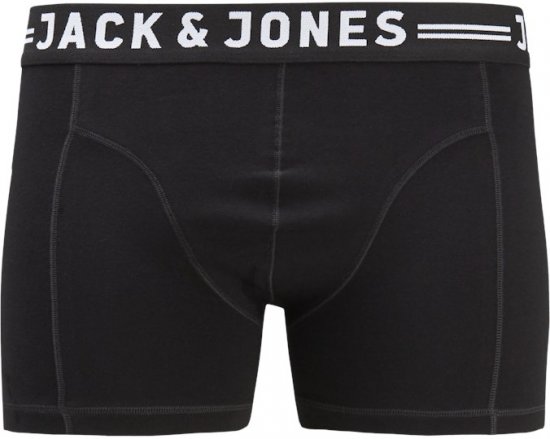 Jack & Jones SENSE Trunks 3-Pack Black - Undertøj og badetøj - Badetøj og Undertøj i store størrelser 