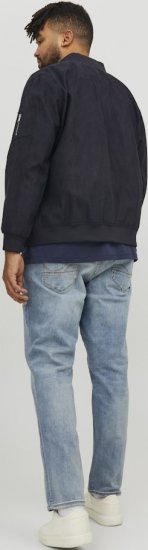 Jack & Jones ROCKY Faux Suede Bomber Jacket Jet Black - Jakker - Jakker i store størrelser, 2XL- 12XL