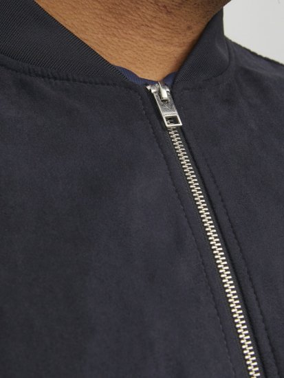 Jack & Jones ROCKY Faux Suede Bomber Jacket Jet Black - Jakker - Jakker i store størrelser, 2XL- 12XL
