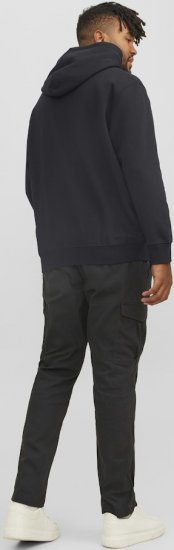 Jack & Jones STAR Hoodie Black - Trøjer og hættetrøjer - Trøjer og Hættetrøjer i store størrelser - 2XL-14XL
