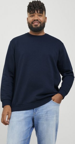 Jack & Jones BRADLEY Sweatshirt Navy Blazer - Trøjer og hættetrøjer - Trøjer og Hættetrøjer i store størrelser - 2XL-14XL