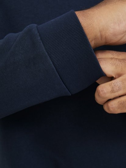 Jack & Jones BRADLEY Sweatshirt Navy Blazer - Trøjer og hættetrøjer - Trøjer og Hættetrøjer i store størrelser - 2XL-14XL