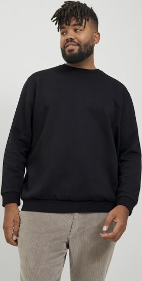 Jack & Jones BRADLEY Sweatshirt Black - Trøjer og hættetrøjer - Trøjer og Hættetrøjer i store størrelser - 2XL-14XL