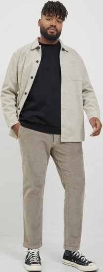 Jack & Jones BRADLEY Sweatshirt Black - Trøjer og hættetrøjer - Trøjer og Hættetrøjer i store størrelser - 2XL-14XL