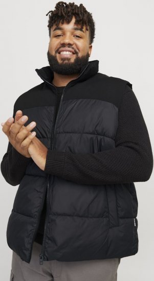 Jack & Jones MOON Bodywarmer Black - Jakker - Jakker i store størrelser, 2XL- 12XL