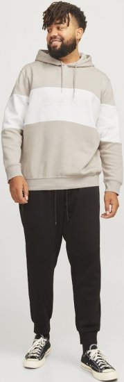 Jack & Jones LEGACY 2 Color Hoodie Beige - Trøjer og hættetrøjer - Trøjer og Hættetrøjer i store størrelser - 2XL-14XL