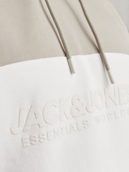 Jack & Jones LEGACY 2 Color Hoodie Beige - Trøjer og hættetrøjer - Trøjer og Hættetrøjer i store størrelser - 2XL-14XL