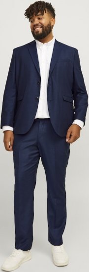 Jack & Jones SOLARIS Blazer Dark Navy - Habitter og blazere - Habitter og jakkesæt i store størrelser