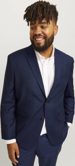 Jack & Jones SOLARIS Blazer Dark Navy - Habitter og blazere - Habitter og jakkesæt i store størrelser