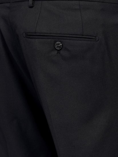 Jack & Jones SOLARIS Trousers Black - Habitter og blazere - Habitter og jakkesæt i store størrelser