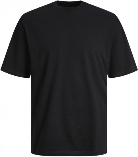 Jack & Jones JJEBRADLEY T-Shirt Black - T-shirts - T-shirts i store størrelser - 2XL-14XL