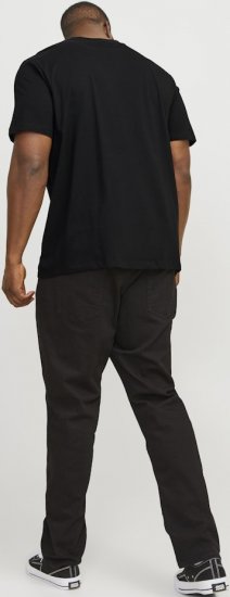 Jack & Jones JJEBRADLEY T-Shirt Black - T-shirts - T-shirts i store størrelser - 2XL-14XL
