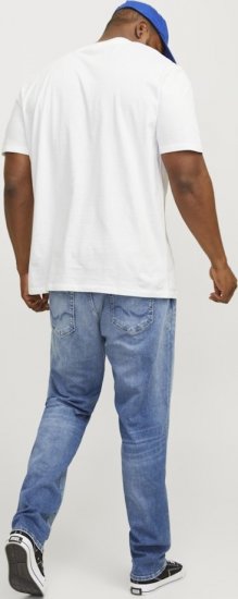 Jack & Jones BRADLEY T-Shirt White - T-shirts - T-shirts i store størrelser - 2XL-14XL