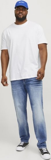 Jack & Jones BRADLEY T-Shirt White - T-shirts - T-shirts i store størrelser - 2XL-14XL