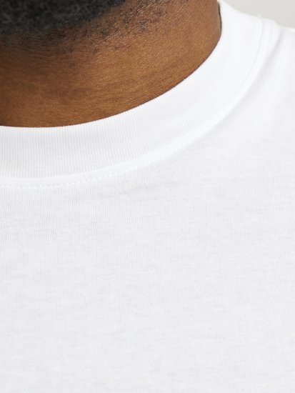 Jack & Jones BRADLEY T-Shirt White - T-shirts - T-shirts i store størrelser - 2XL-14XL