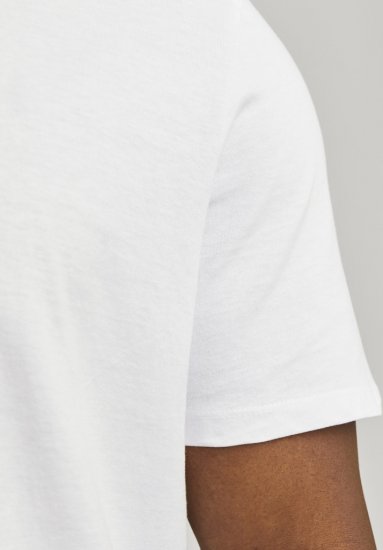 Jack & Jones BRADLEY T-Shirt White - T-shirts - T-shirts i store størrelser - 2XL-14XL