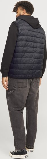 Jack & Jones SPRINT BODYWARMER With Collar Black - Jakker - Jakker i store størrelser, 2XL- 12XL