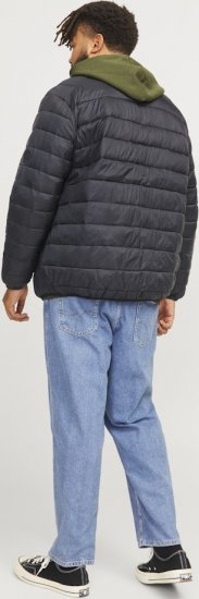 Jack & Jones SPRINT Quilted Collar Jacket Black - Jakker - Jakker i store størrelser, 2XL- 12XL