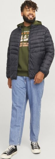Jack & Jones SPRINT Quilted Collar Jacket Black - Jakker - Jakker i store størrelser, 2XL- 12XL