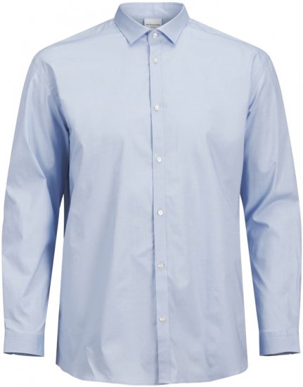 Jack & Jones ARMA LS Shirt Cashmere Blue - Skjorter - Skjorter til store mænd 2XL- 8XL