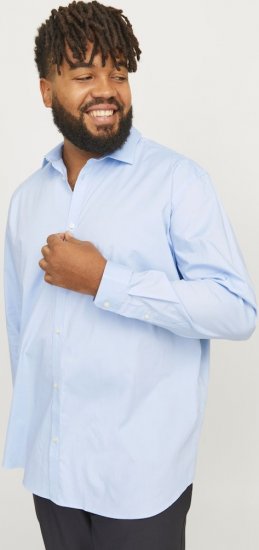 Jack & Jones ARMA LS Shirt Cashmere Blue - Skjorter - Skjorter til store mænd 2XL- 8XL