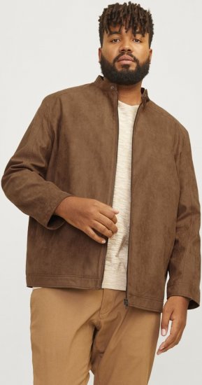 Jack & Jones DYLAN Clean Jacket Brown - Jakker - Jakker i store størrelser, 2XL- 12XL