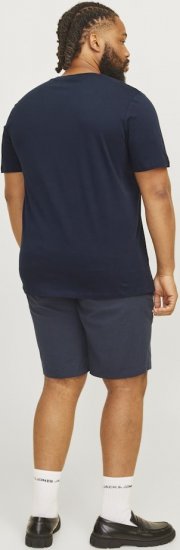 Jack & Jones CORP Logo Play 5 T-Shirt Navy Blazer - T-shirts - T-shirts i store størrelser - 2XL-14XL