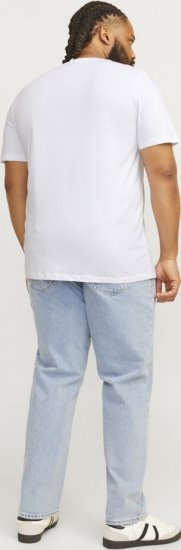 Jack & Jones CORP Logo Play 5 T-Shirt White - T-shirts - T-shirts i store størrelser - 2XL-14XL