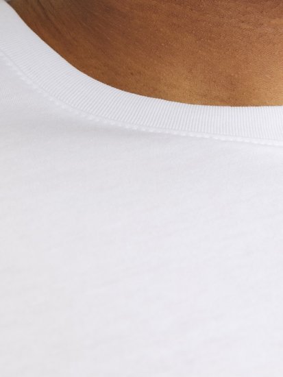 Jack & Jones CORP Logo Play 5 T-Shirt White - T-shirts - T-shirts i store størrelser - 2XL-14XL