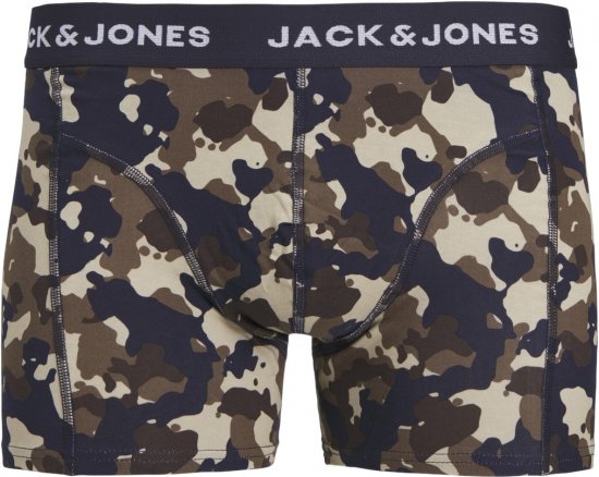 Jack & Jones JACCAMOFLAGE Trunks 3-Pack Navy Blazer - Undertøj og badetøj - Badetøj og Undertøj i store størrelser 