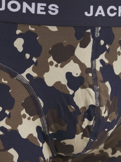 Jack & Jones JACCAMOFLAGE Trunks 3-Pack Navy Blazer - Undertøj og badetøj - Badetøj og Undertøj i store størrelser 