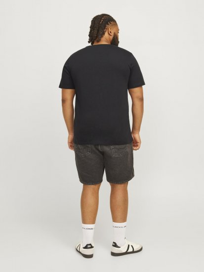 Jack & Jones JJSKULL ROCK T-Shirt Black - T-shirts - T-shirts i store størrelser - 2XL-14XL