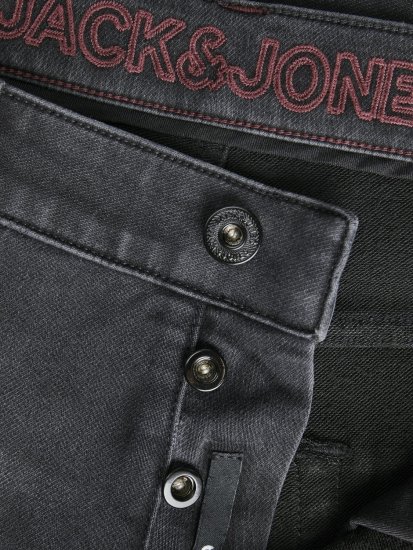 Jack & Jones JJIMIKE JJICON I.K. SQ 028 Jeans Black Denim - Jeans og bukser - Herrejeans og bukser i store størrelser W40-W70